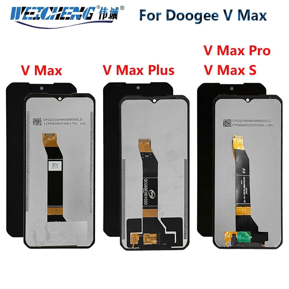 Оригинальный ЖК-дисплей 6,58 дюйма для DOOGEE V Max Plus + сенсорный экран в сборе, замена дисплея для Doogee Vmax Pro V Max S