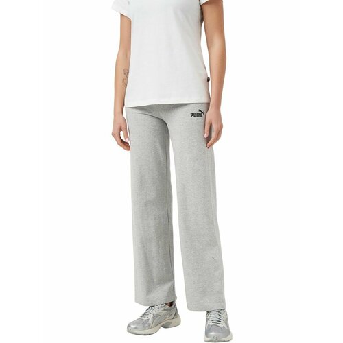 фото Брюки спортивные puma essentials+ straight leggings, размер s, серый