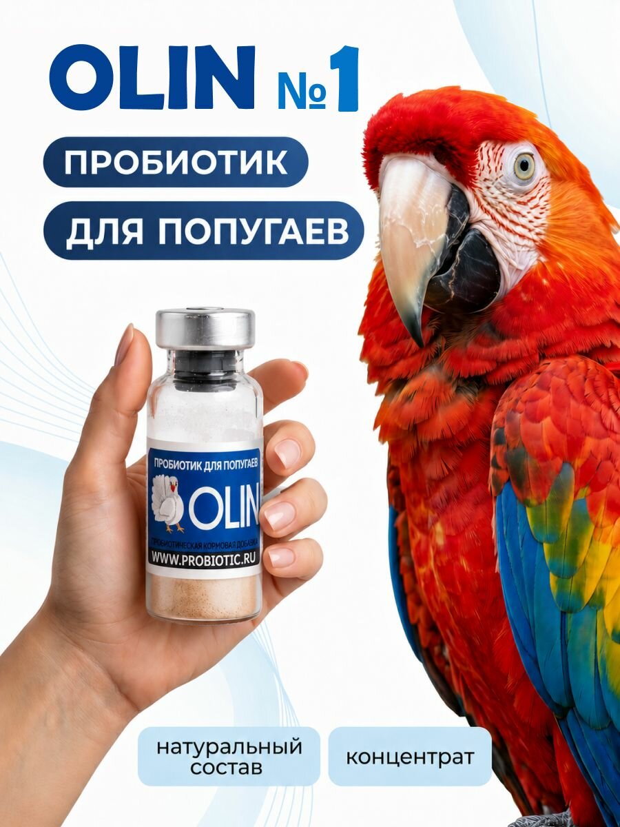Пробиотик для попугаев, декоративных птиц, концентрат 1 г, кормовая пробиотическая добавка