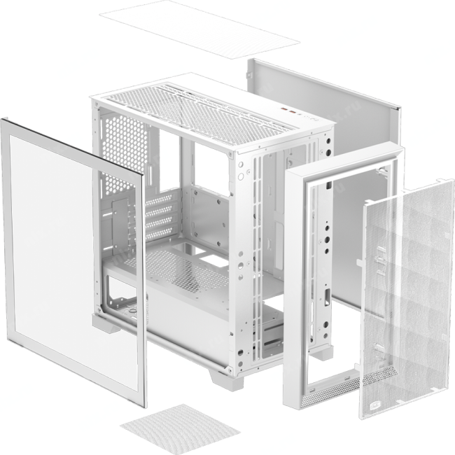 C3D310 WH PcCooler Корпус без блока питания/ Case PCCooler , Mini-Tower, TG, Mesh, no fans, 2xUSB-A 3.0, mATX, mITX Wh — фото 1