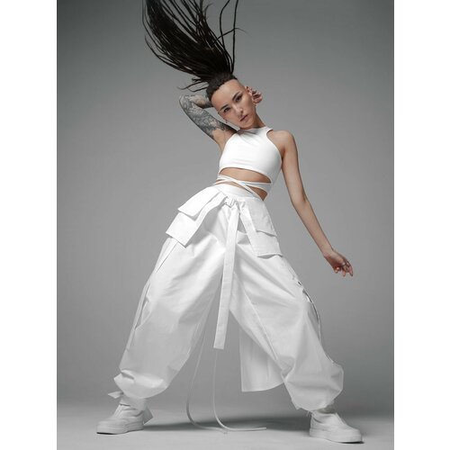 фото Брюки katami wear, размер onesize, белый