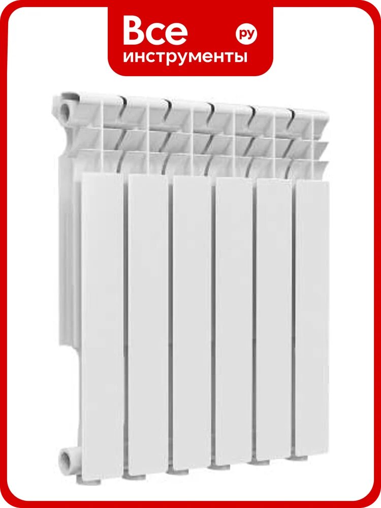 Радиатор алюминиевый Ogint Delta Plus 500, 6 секций, Qну=804Вт 117-5945