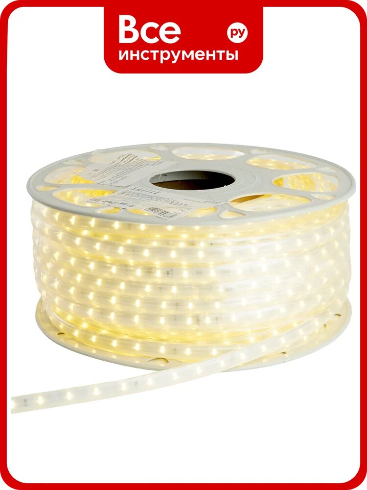 Светодиодная лента SAFFIT SST20 60SMD(2835)/м 6Вт/м 220V 50м , 3000K, IP6 55243