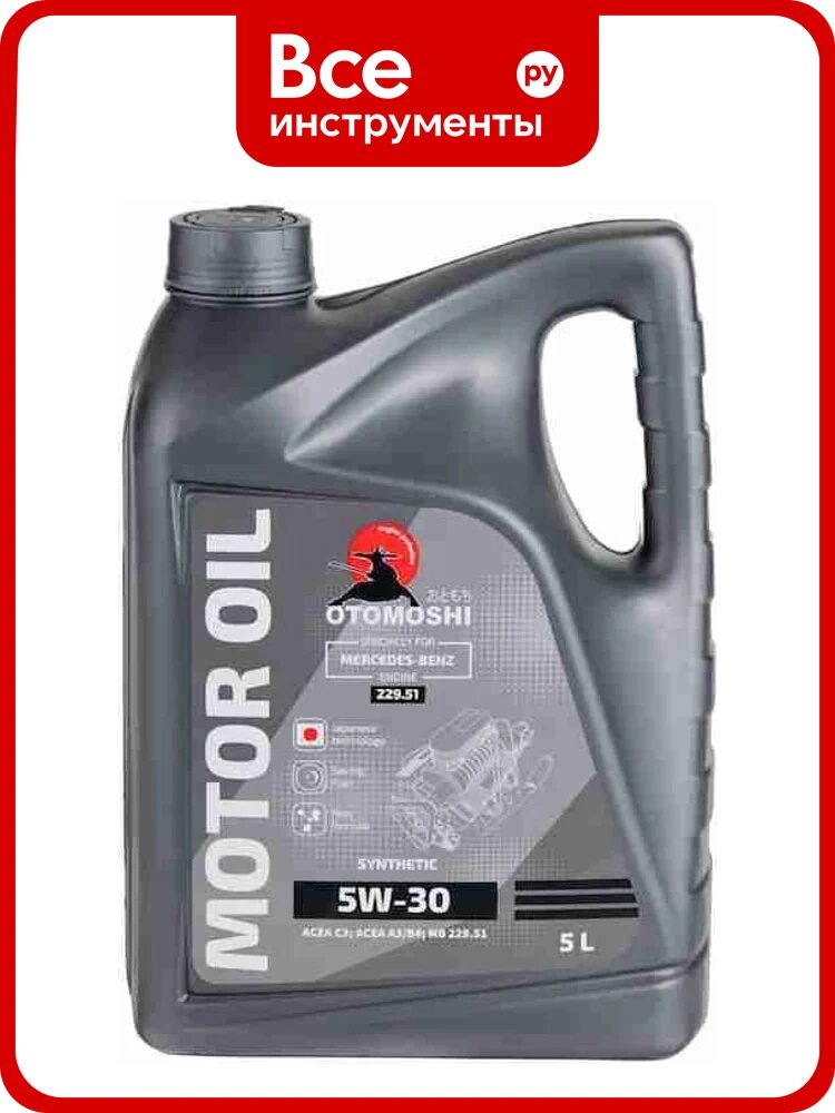 Моторное масло Otomoshi for MERCEDES-BENZ 229.51 5W-30 5л MF212482