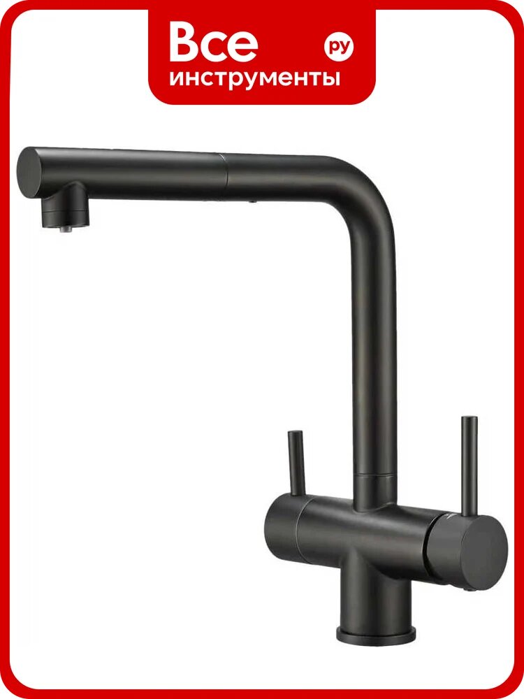 Смеситель для кухни EMAR из нержавеющей стали ЕСВ 7017 Black