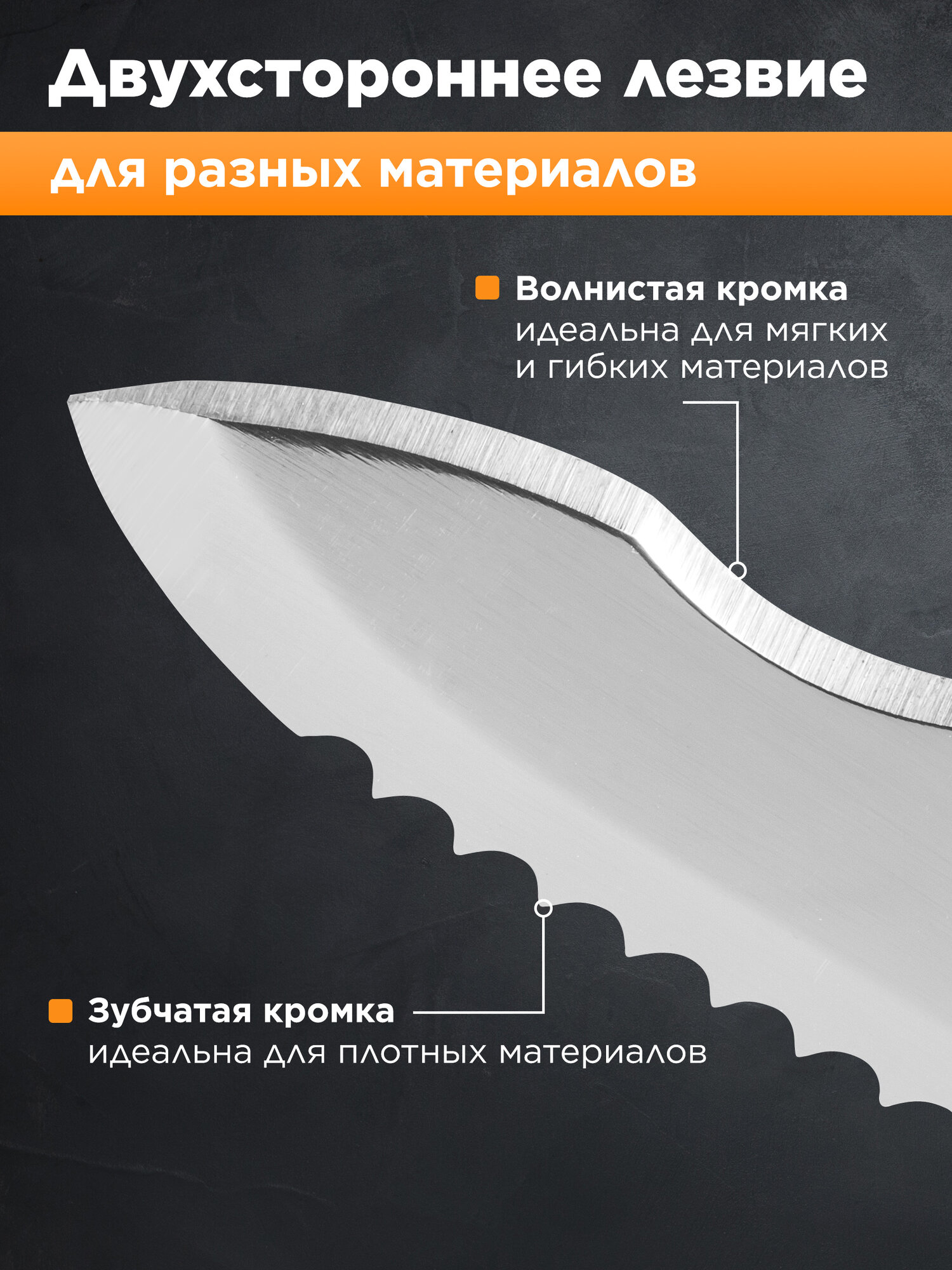 Нож строительный для резки теплоизоляционных материалов 280мм STARTUL Master (ST2060-28) — фото 1