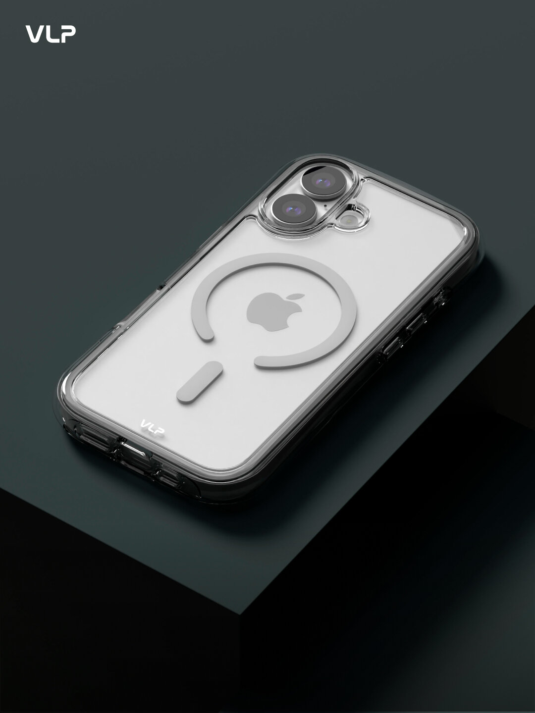 Чехол защитный VLP Bubble Case с MagSafe для iPhone 17, белый — фото 1