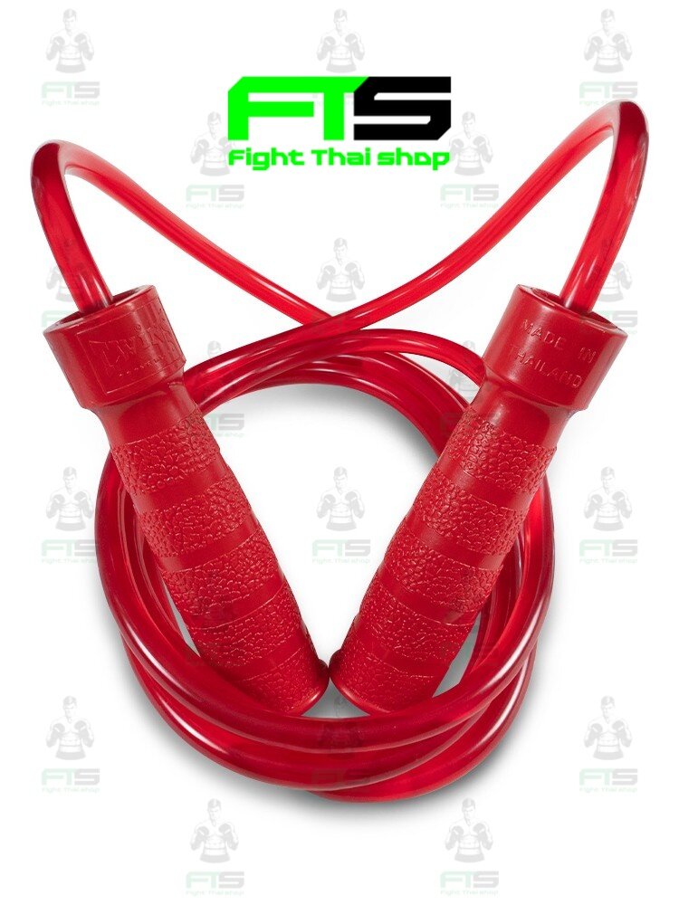 Скакалка Twins Special красная для бокса и единоборств утяжеленная SR2