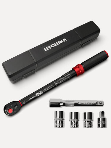 Изображение товара Динаметрический ключ 1/2" 220Нм щелчковый 6 шт. с кейсом HYCHIKA