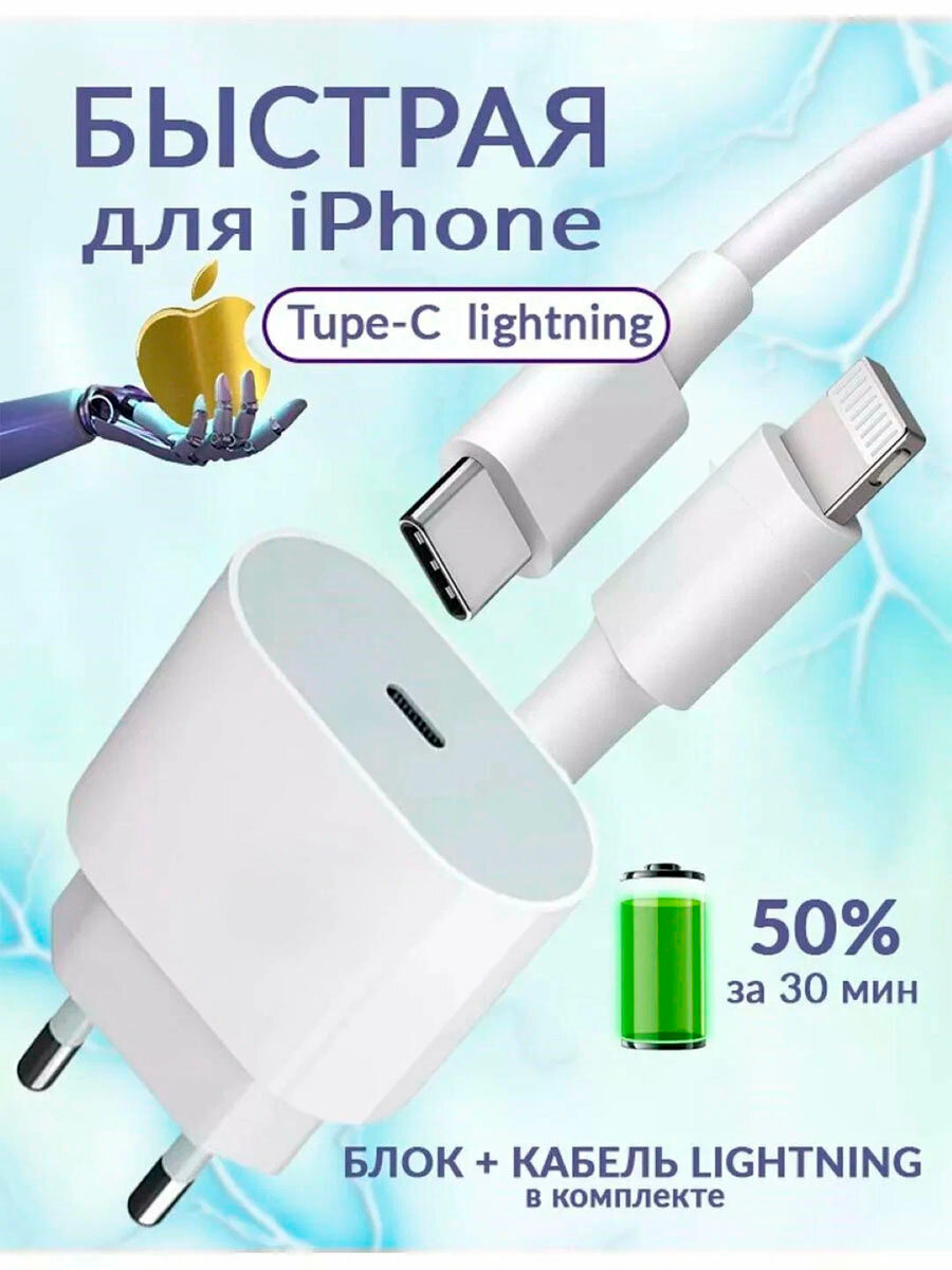 Зарядное устройство Block, для iPhone, 35Вт, безопасная зарядка