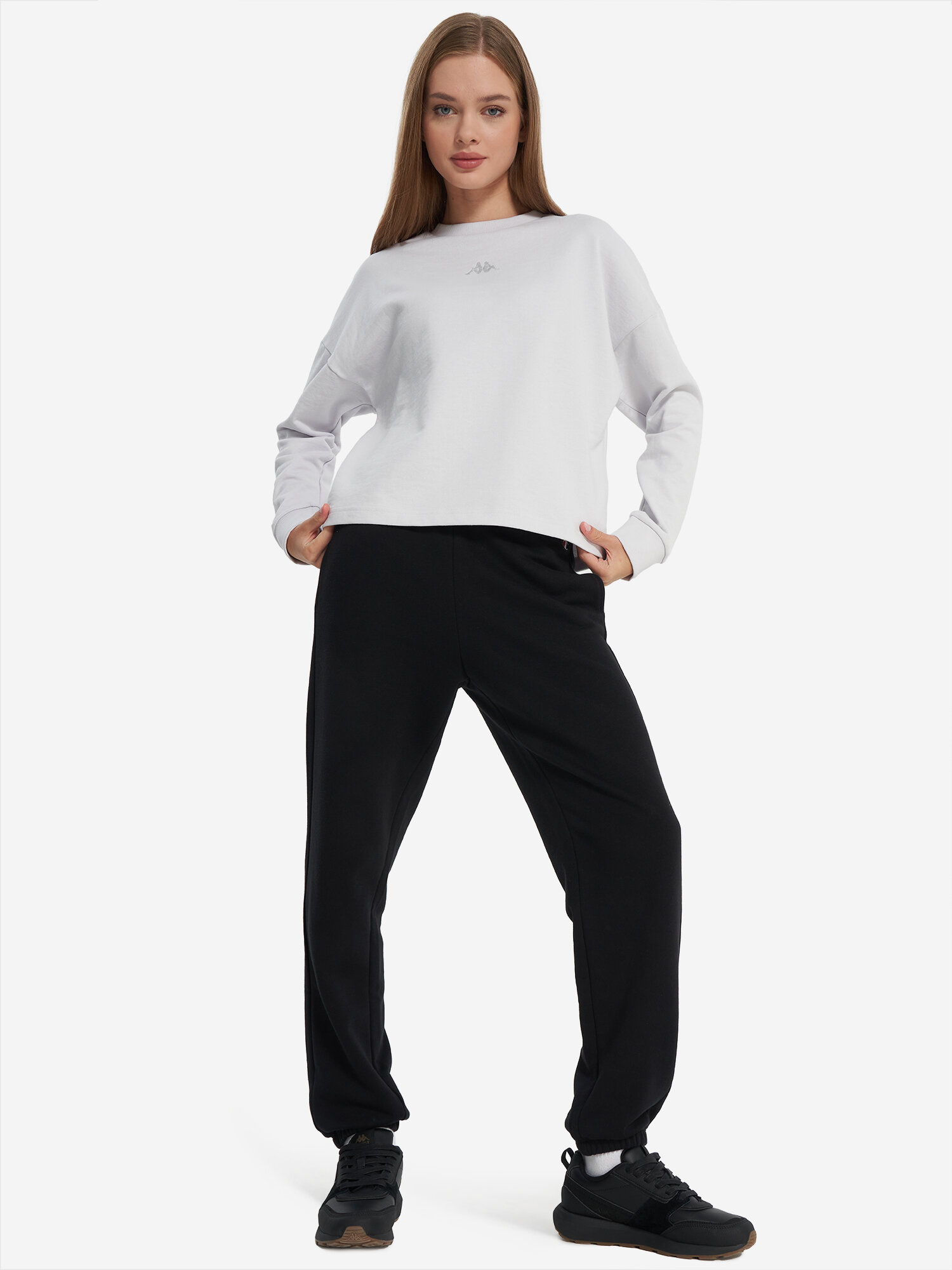 Свитшот Kappa, размер 50-52, , светло-серый — фото 1