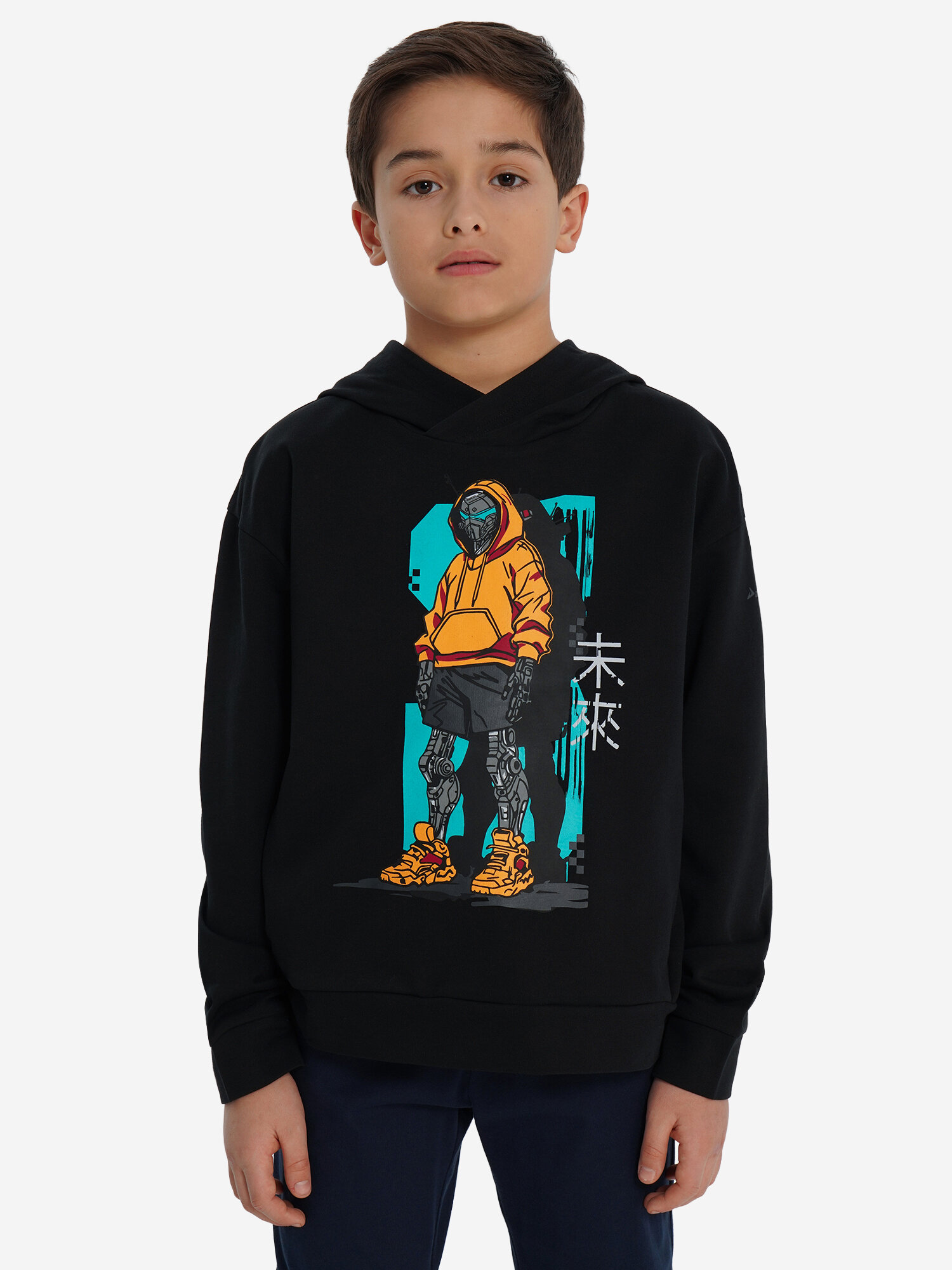 Худи Demix, размер 134-140, черный — фото 1