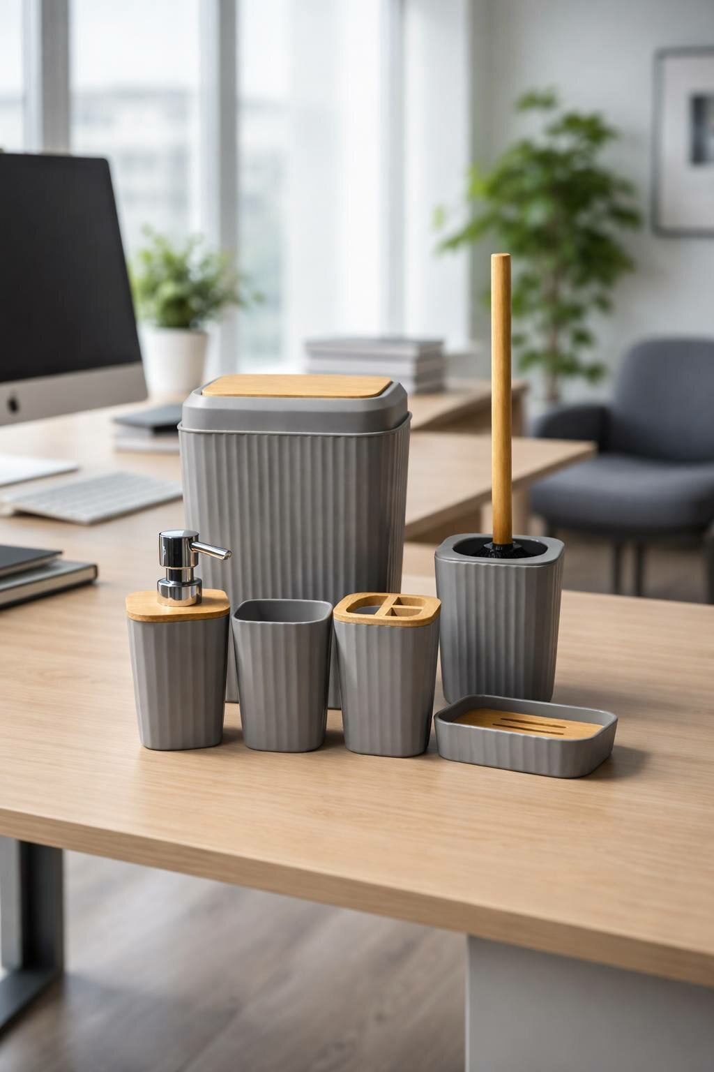 Набор аксессуаров для ванной комнаты Современный набор аксессуаров для ванны