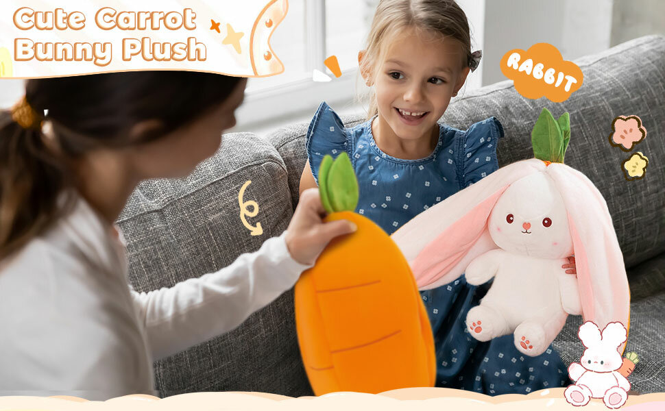Мягкая игрушка "Кролик", для мальчиков и девочек, дышащая, с музыкой 35см — фото 1