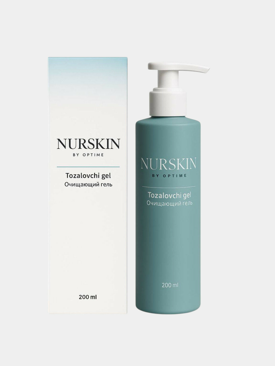 Очищающий гель NURSKIN by Optime. Сделано в Узбекистане