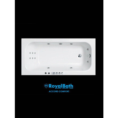 фото Гидромассажная ванна accord comfort 180х90х64 royal bath