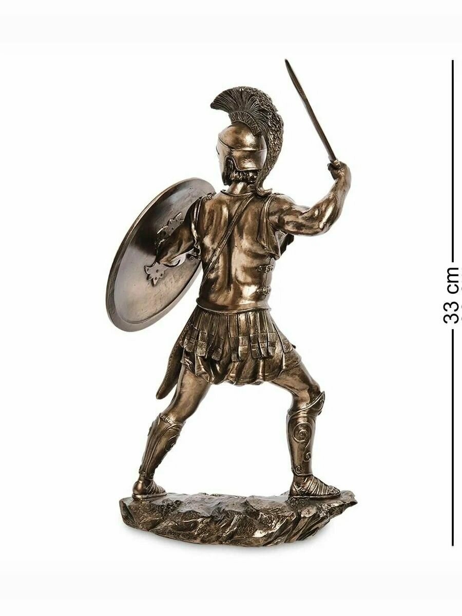 Статуэтка Спартанский воин, 32.5*16*8,5 см, материал полистоун — фото 1