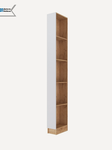 Изображение товара Стеллаж для прихожей тэкс Руэлла напольный, цвет дуб крафт золотой, белый