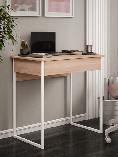 Изображение товара Стол MFMaster Uno-211, дуб сонома, письменный, компьютерный, ЛДСП, 77x51x76,5 см