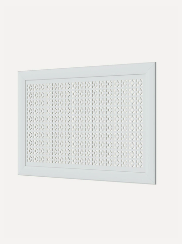 Изображение товара Экран декоративный для радиаторов и батарей: 600х900 мм, белый, дамаско, серия Модерн с рамкой