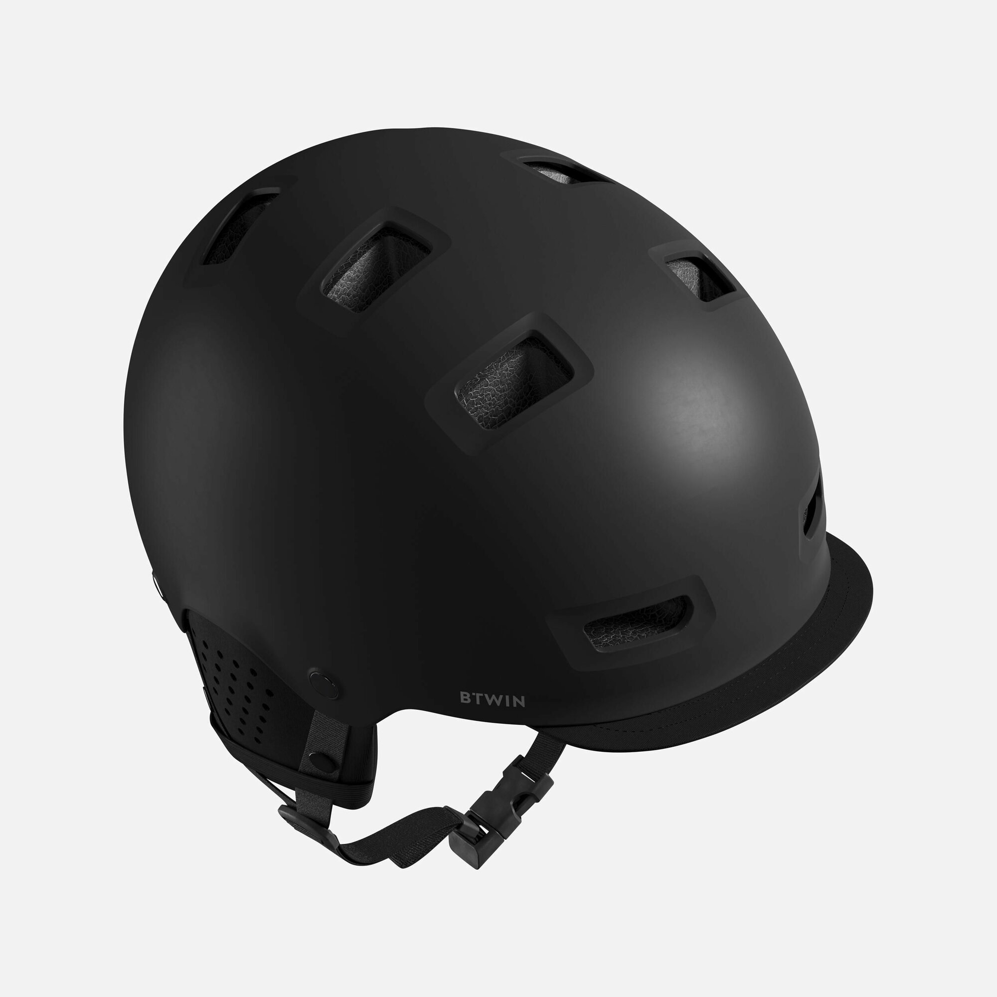 Городской велосипедный шлем Арахис 500, Decathlon, Цвет: Черное, Размер: М / 55-59 см