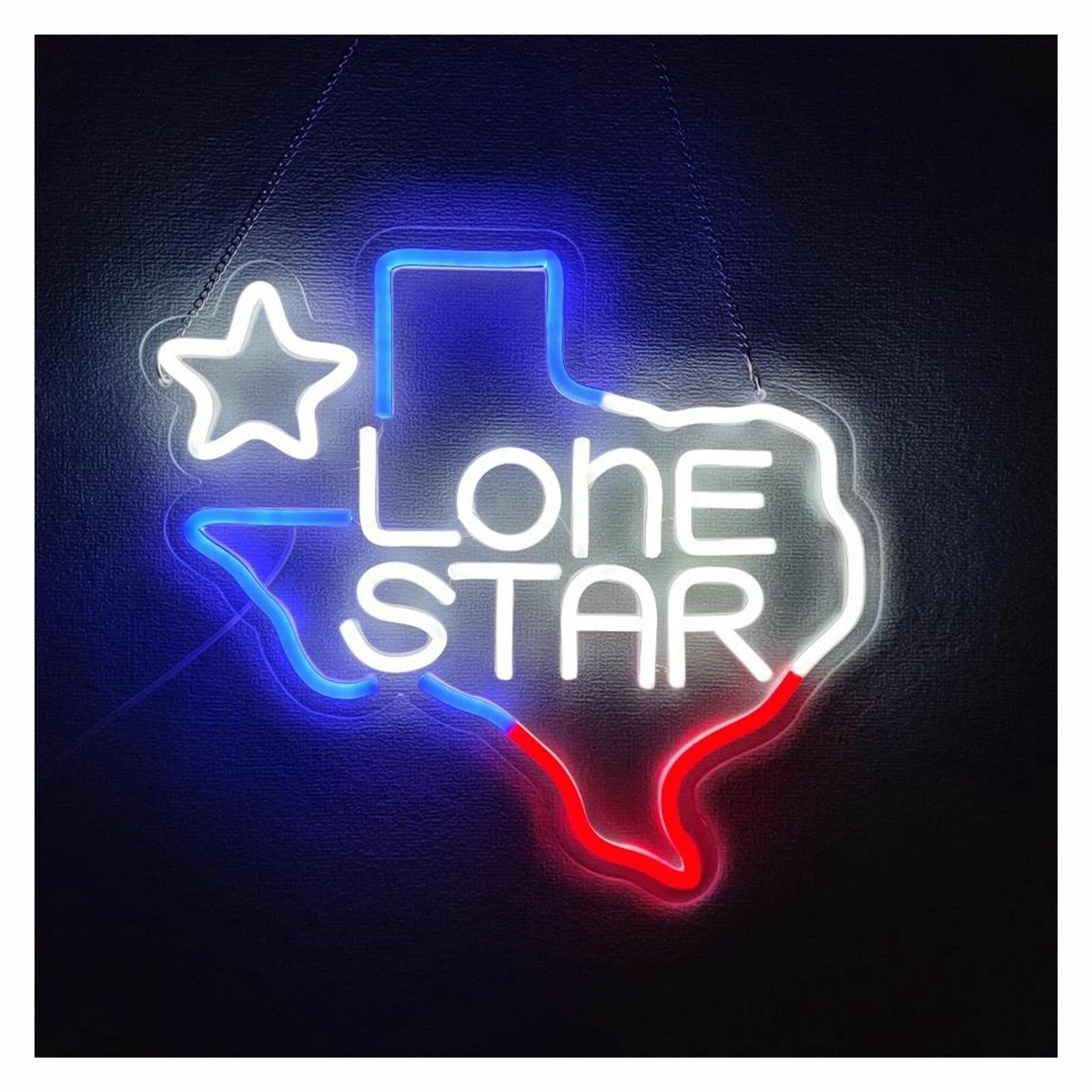 Неоновые Лампы Lone Star С Питанием От USB И Регулируемой Яркостью 32,7см 35,5см