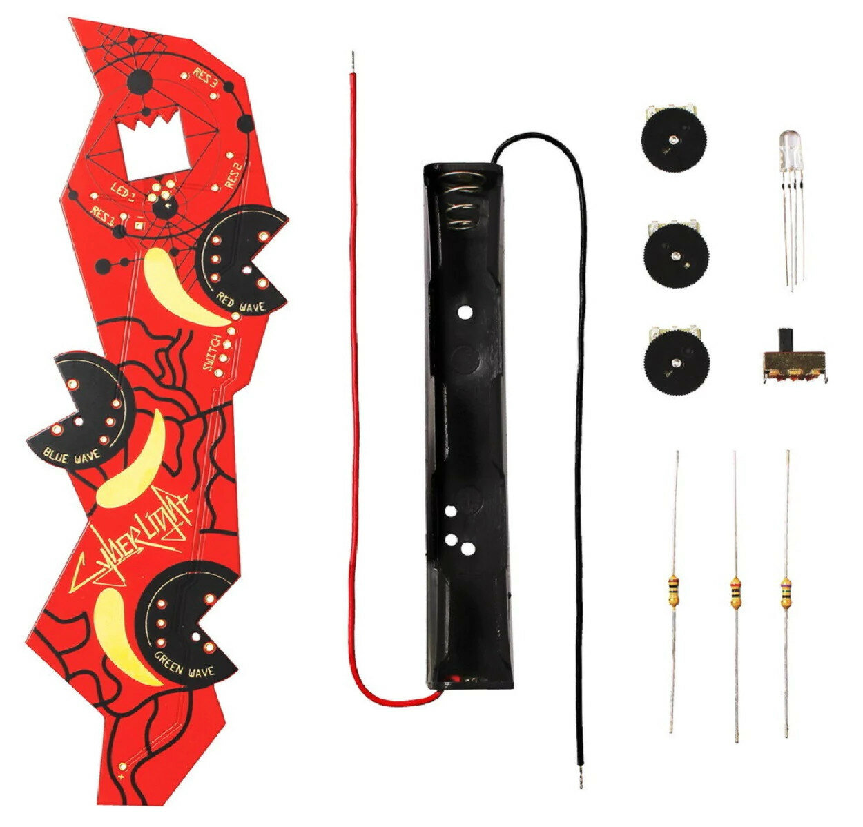 Набор для пайки CyberLight Амперка, для взрослых и детей от 12 лет