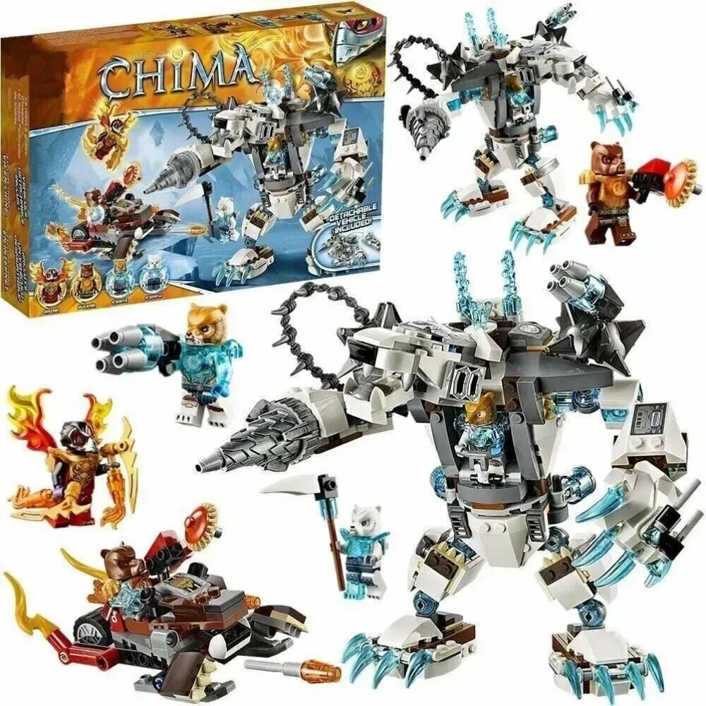 Bochuang SpacetimeКонструктор Legends of Chima 70223 Ледяной бур Айсбайта
