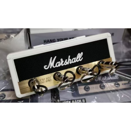 фото Ключница настенная srd "marshall", пластик, 4 крючка, черный, 19,5x7,5х4 см fender
