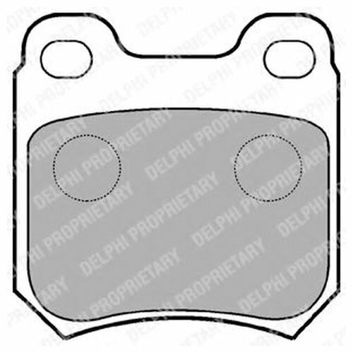 Комплект тормозных колодок Delphi LP590 для Opel Omega, Senator, Vectra; Saab 9-3