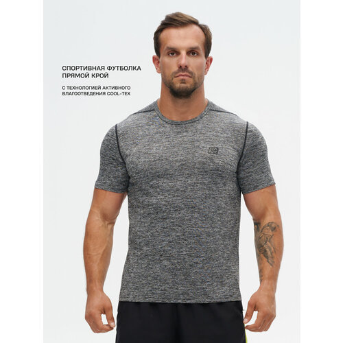 фото Футболка спортивная rank raid t-shirt, размер xxl, серый
