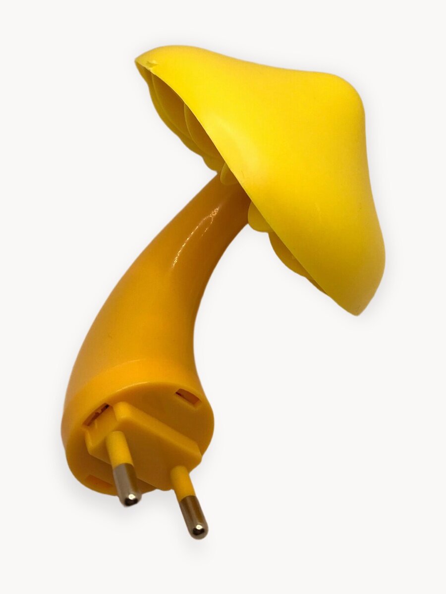 Ночник-светильник гриб с датчиком света в розетку