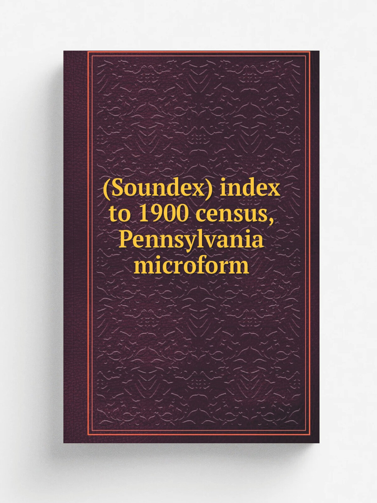(Soundex) index to 1900 census, Pennsylvania microform | Не указан | 1900 | Washington, D.C. : National Archives, National Archives and Records Servi…