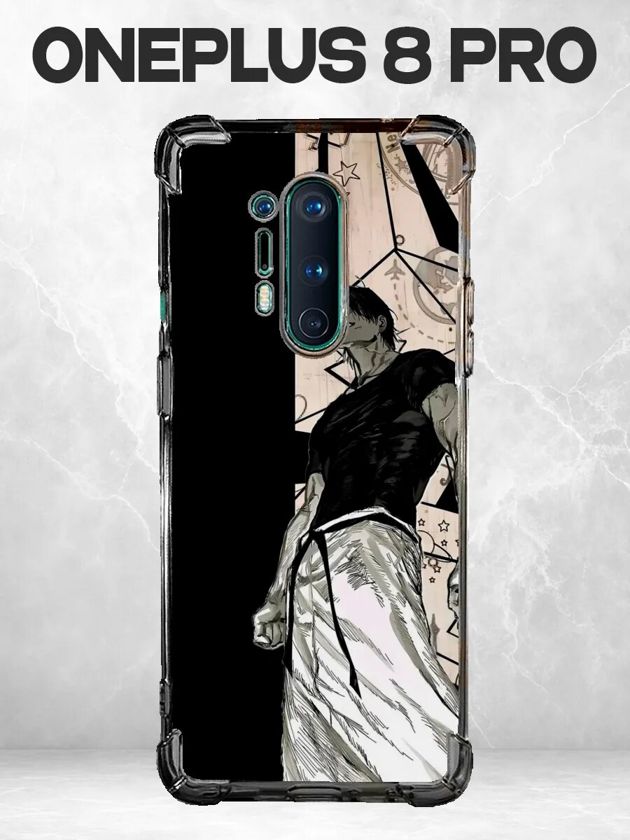Чехол на Oneplus 8 Pro аниме манга чёрно-белый