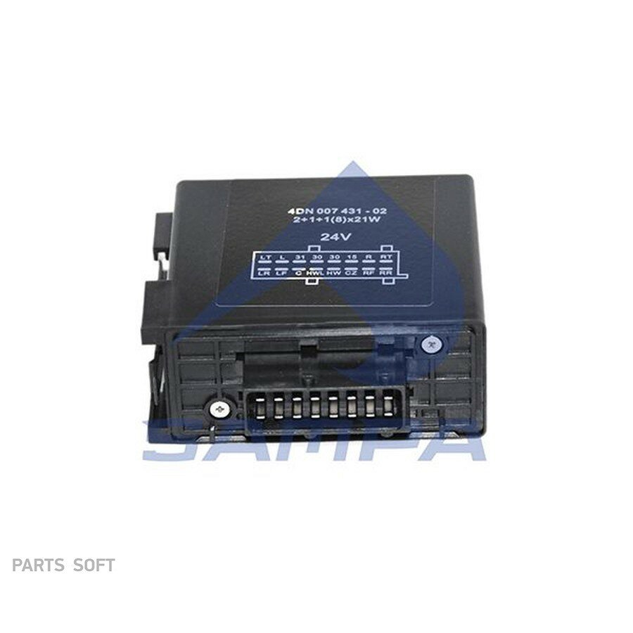 Реле-прерыватель указателей поворотов!24V 2+1+1x21W 16-pin\Scania 124/114/144 от официального дистрибьютора, SAMPA, артикул 042190