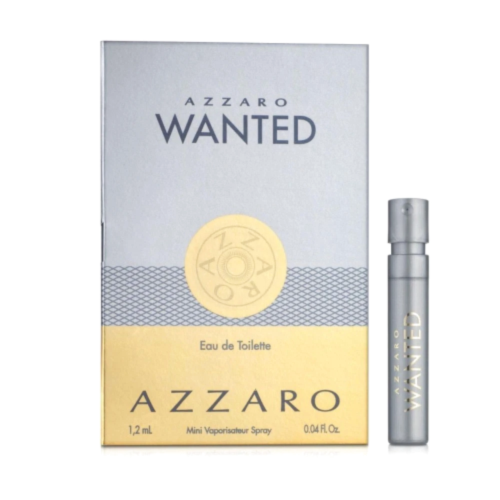 Туалетная вода Azzaro Wanted сэмпл мужская 1.2 мл - Азаро Вантед миниатюра духов