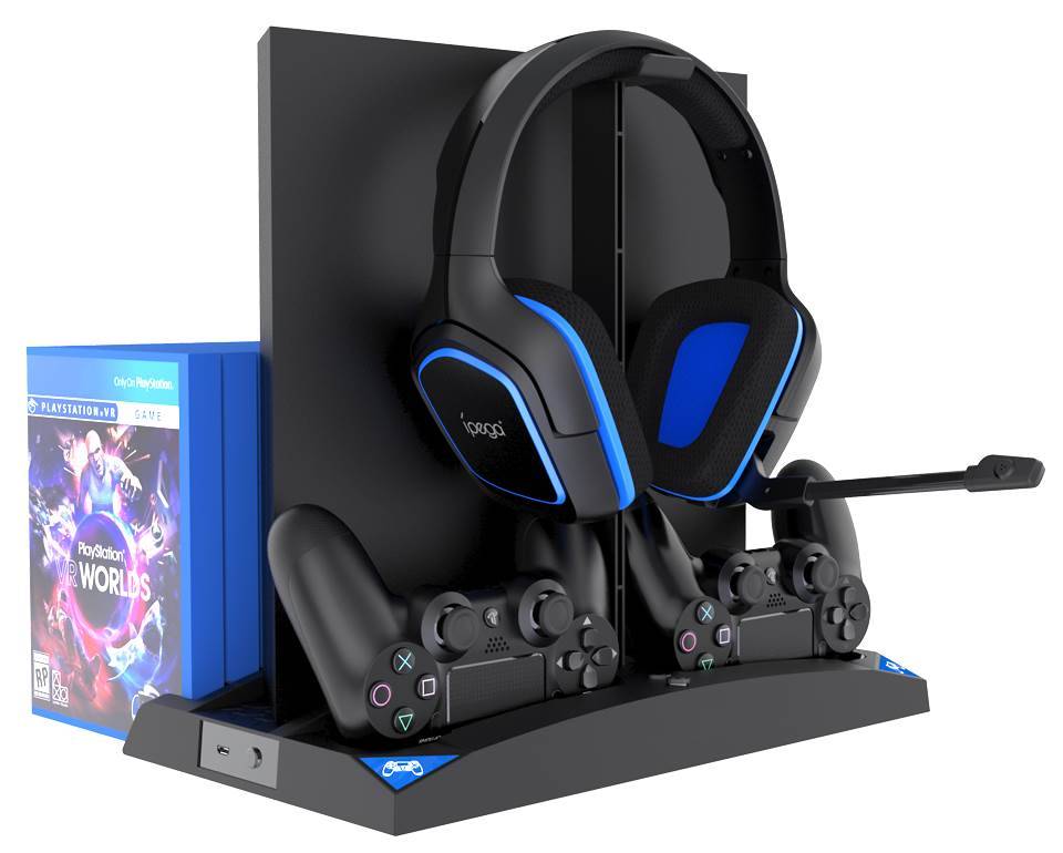 Многофункциональный стенд для PS4 Slim & Pro 6 в 1 (iPega-P4009)