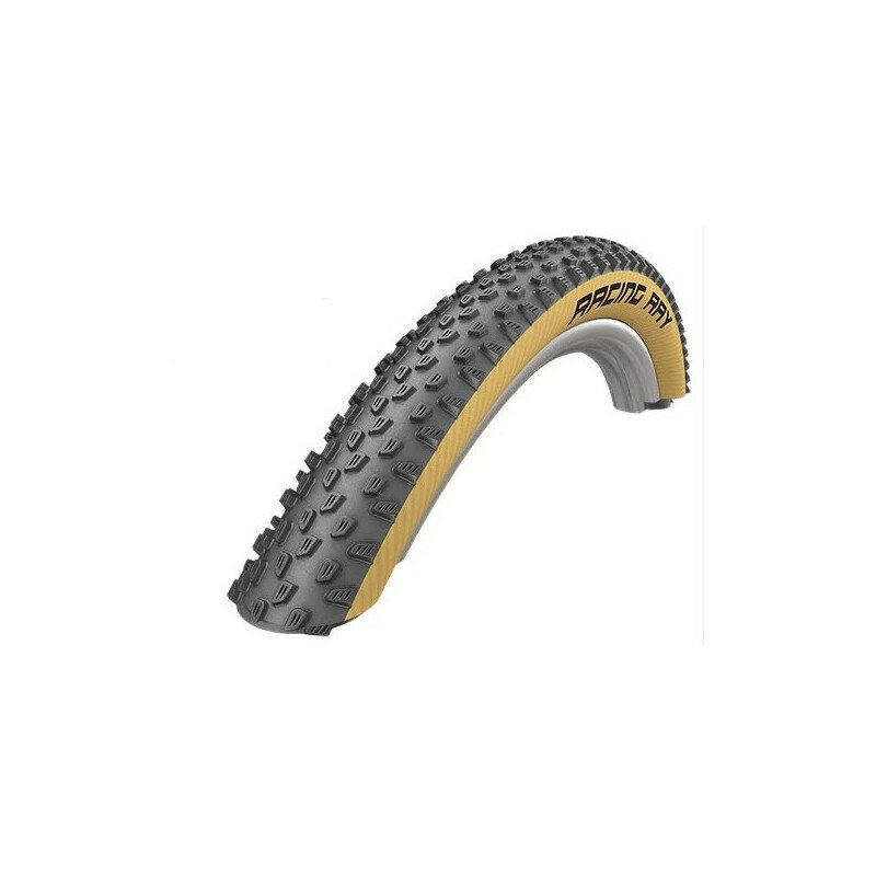 Велопокрышка 29x2.25 (57-622) SCHWALBE RACING RAY Perf, TwinSkin, TLR складная. Черный-бежевый