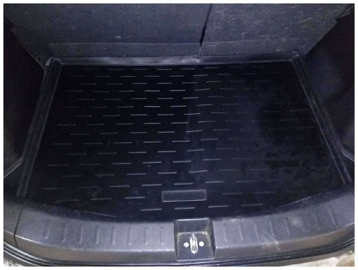 Honda Fit (2007-13) (ПР)модельный коврик в багажник (нижний)