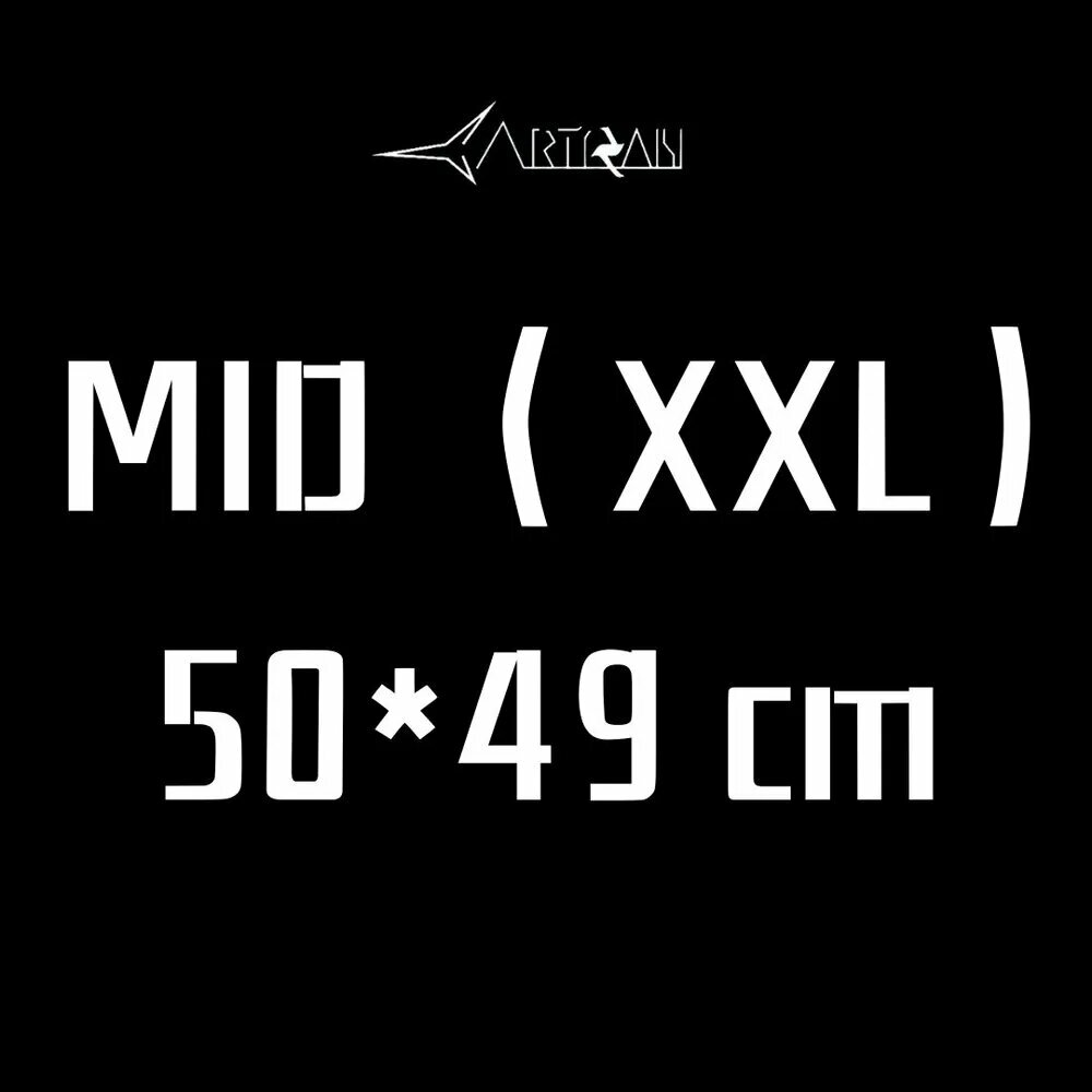 ARTISAN Коврик для мышки, XXL, черно-серый, зеркальный