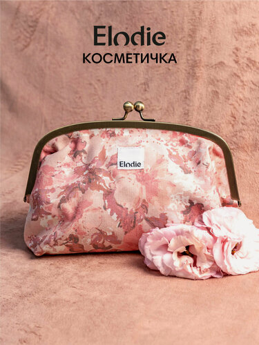 Изображение товара Косметичка женская с фермуаром Elodie River Rose, текстиль, с внутренним карманом