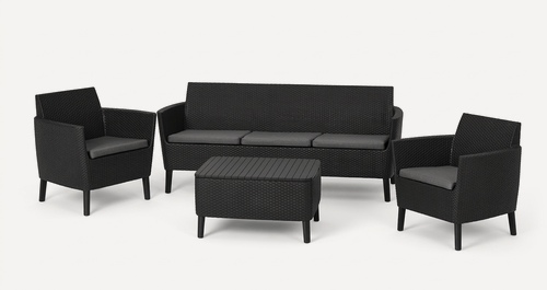 Изображение товара Комплект Keter Салемо трипл сет (Salemo 3 seater set) графит