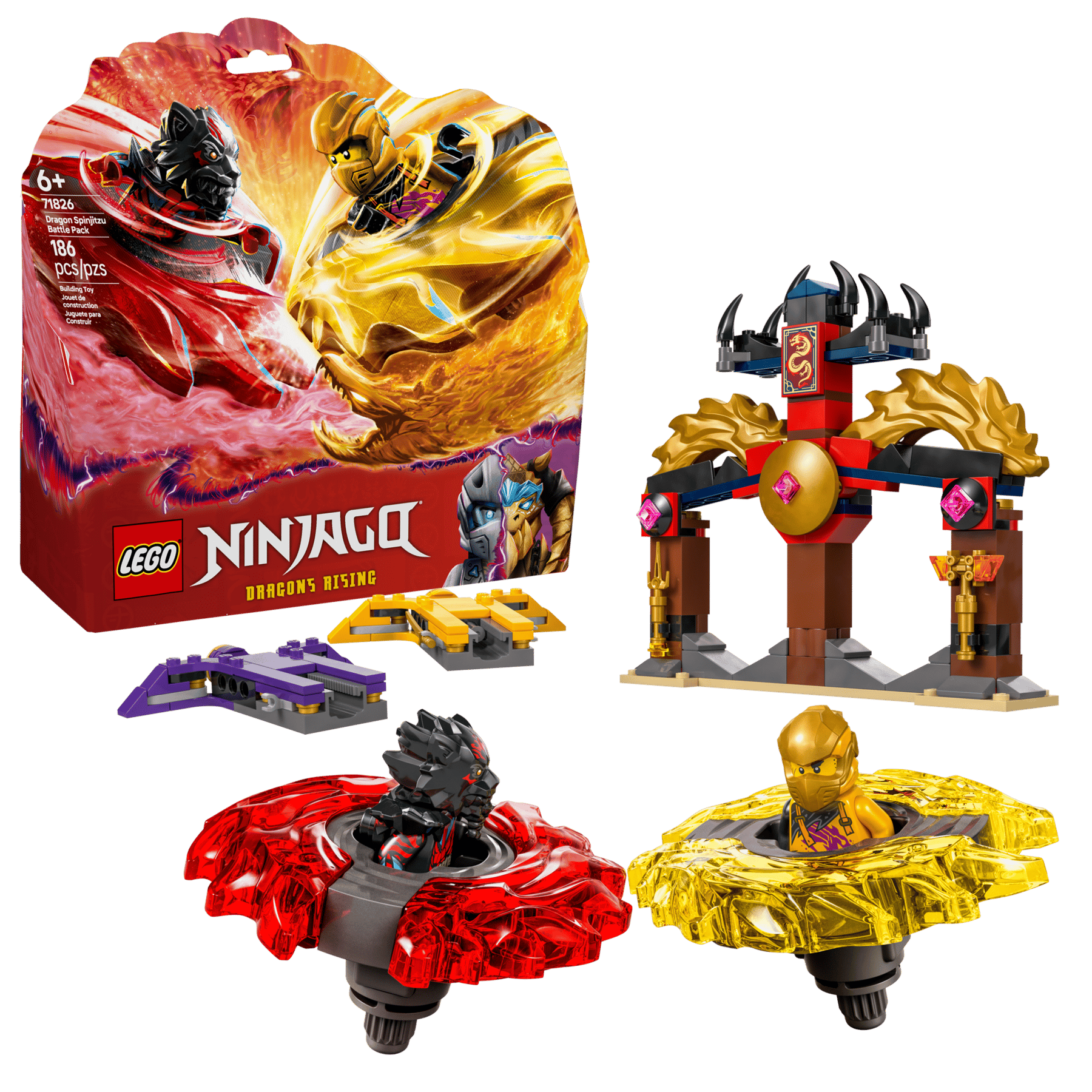 Конструктор LEGO Ninjago 71826 Боевой набор Драконьего Кружитцу, 186 дет.