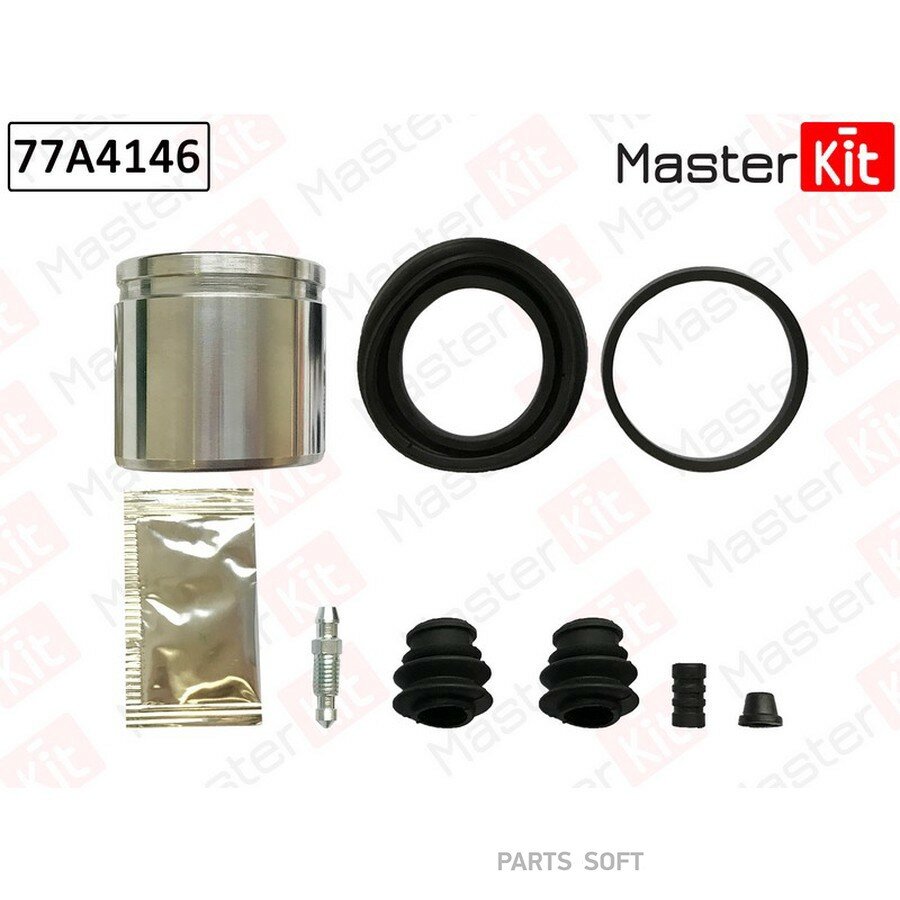 MASTERKIT 77A4146 Ремкомплект суппорта тормозного + поршень hyundai accent iii (mc) 2005 - 2010