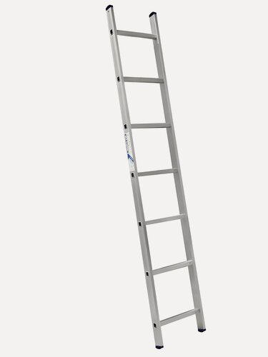 Изображение товара Лестница приставная Alumet 5107, 7 ступеней, алюминиевая, 2 метра, для дома и дачи, выдерживает нагрузку до 150 кг
