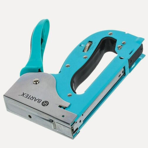 Изображение товара Степлер мебельный Bartex металлический регулируемый для скоб тип 53 размером 4-14 мм для ремонта и строительства