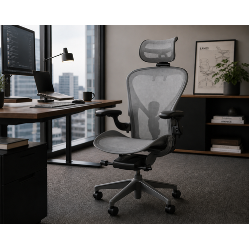 фото Кресло herman miller aeron carbon / matte, размер b