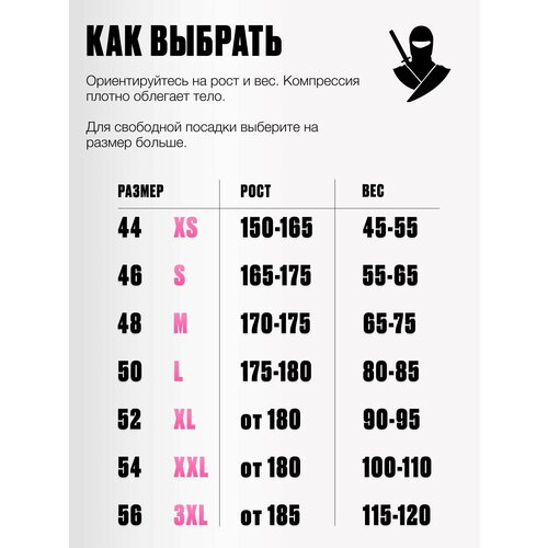 фото Рашгард fizuli / футболка компрессионная спортивная, размер s, синий 2