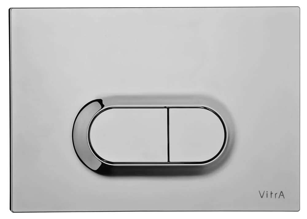 Кнопка смыва для инсталляции VitrA Луп О (Loop O) 740-0940 сталь, матовая, из нержавеющей стали, двойной смыв
