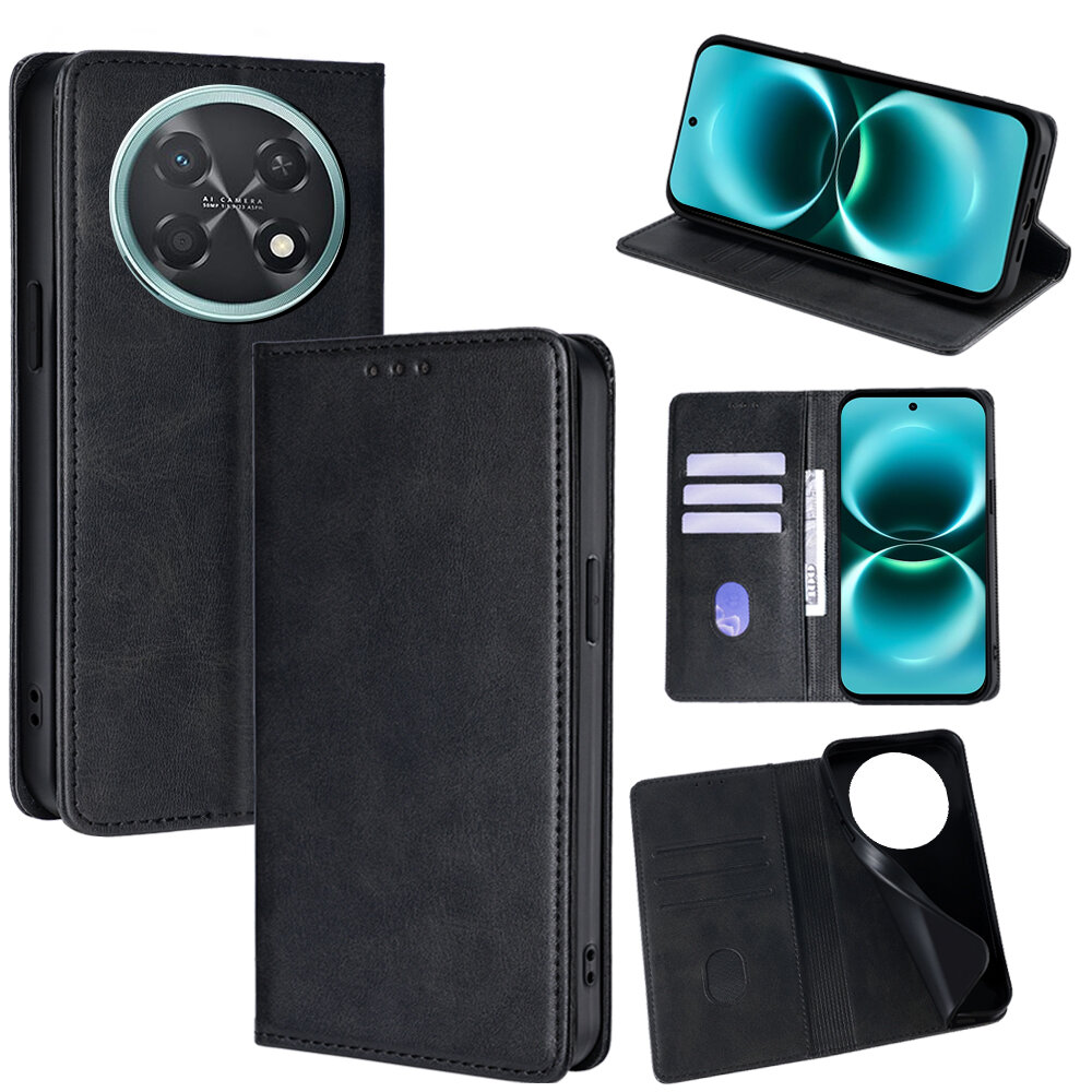 Чехол книжка case на Huawei Nova 15 Max / Хуавей Нова 15 Макс (Черная)